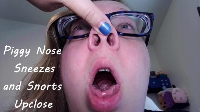 Piggy Nose Sneezes and Snorts Upclose video