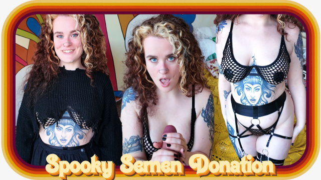 Spooky Semen Donation video from Eleanor