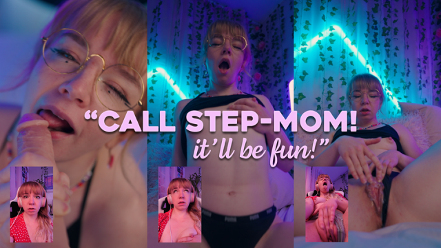 a degrading slutification videocall threesome with sis and mom video from Jolie Lyon