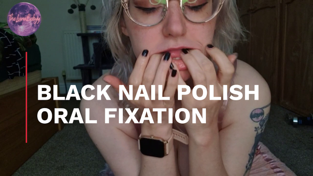 Black Nail Polish Oral Fixation video from TheLunaBabyy