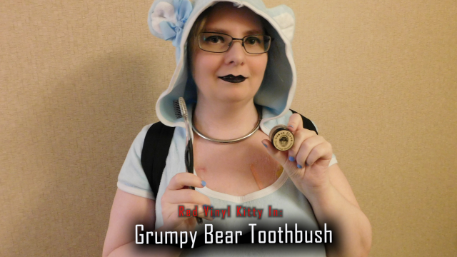 Grumpy Bear Toothbrushing video from Red Vinyl Kitty