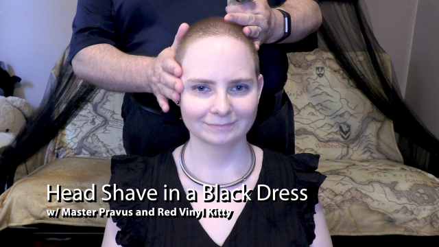 Head Shave In A Black Dress video from Red Vinyl Kitty