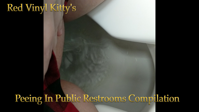 Peeing In Public Restrooms Compilation video from Red Vinyl Kitty