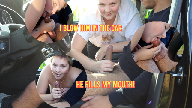 Blowjob in the car - he fills my mouth! video from ThisNova