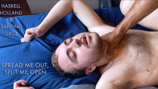 Santino Cruz spreads out & splits open my boy pussy video from 