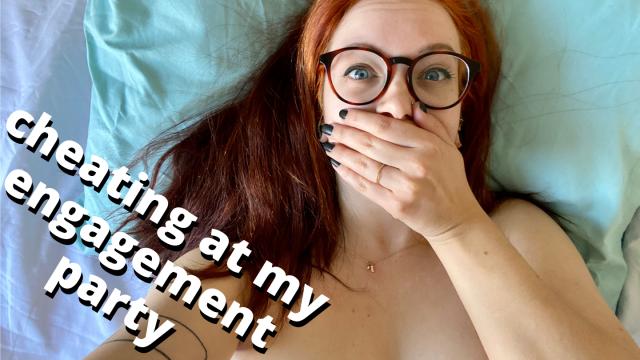 coworker cheats with you during her engagement party POV virtual fuck video from Veggiebabyy