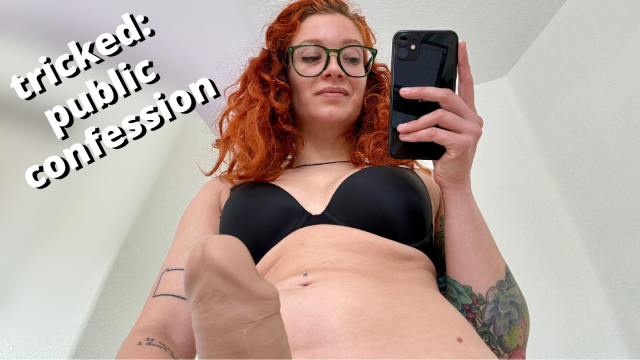 Domme tricks you into livestreamed pegging and cockslut confession video from Veggiebabyy