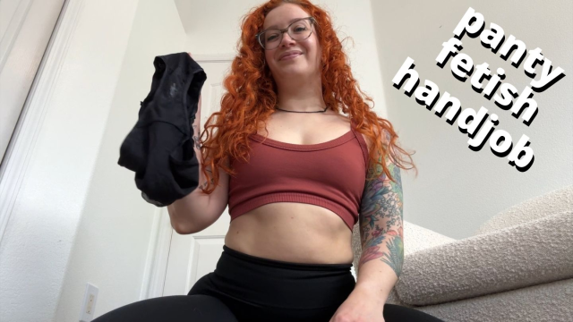 pov bondage panty fetish handjob and overstimulation video from Veggiebabyy