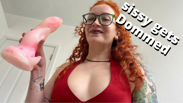 roommate catches you crossdressing and makes you her bitch - spanking, chastity, numbing cream, tiny condom, anal dildo video from Veggiebabyy