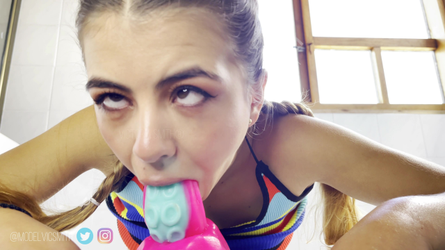 Extreme Deepthroat and ride to my Kraken video from Victoria Smith TV