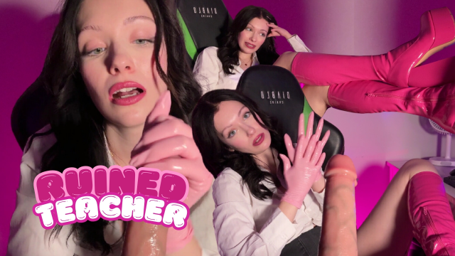 Detention, handjob and gloves video from Adria Nite