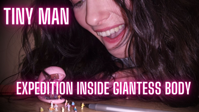 Tiny Man Expedition Inside Giantess Body video from Adria Nite