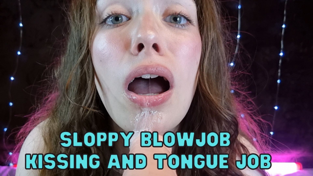 Tongue Job and Sloppy Blowjob video from Adria Nite