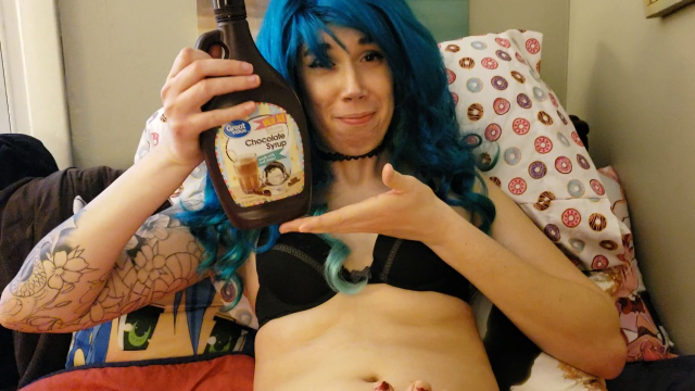 Footjob with Chocolate Syrup video from Winter Bluu