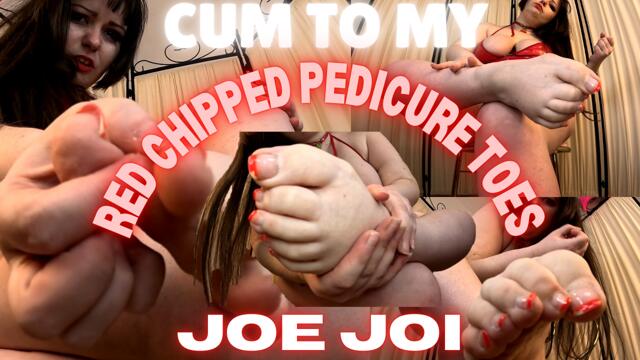 CUM TO MY CHIPPED PEDICURE TOES JOE video from XCherryxTartx