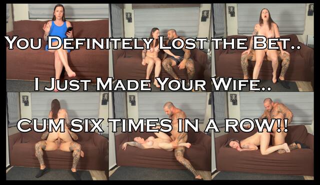 I Beat Your Wife in a Cum Competition SIX TIMES IN A ROW video from Grey Productions