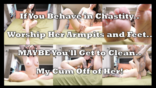 She Locks You in Chastity While I Make A Big Mess For You To Clean video from Grey Productions