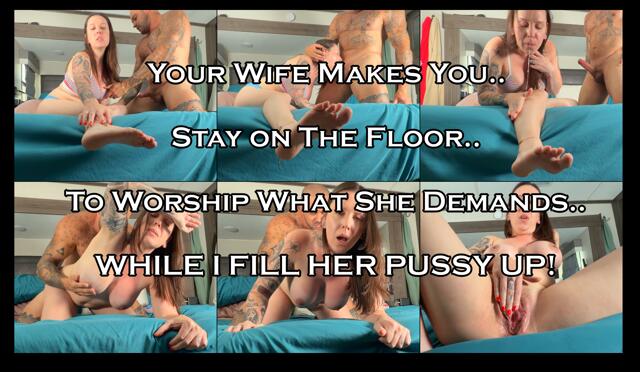 Worship Your Wife's Armpits and Feet While I Fill Her Throat and Pussy video from Grey Productions