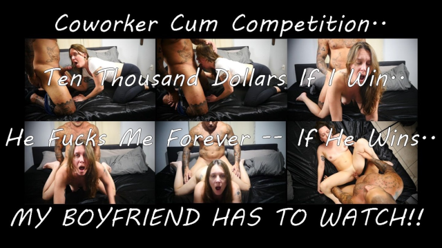 Betting my coworker $10k that I can make him cum first video from XNatashaGrey