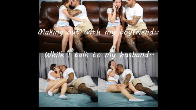 Making out with my boyfriend while my husband calls TWICE video from XNatashaGrey