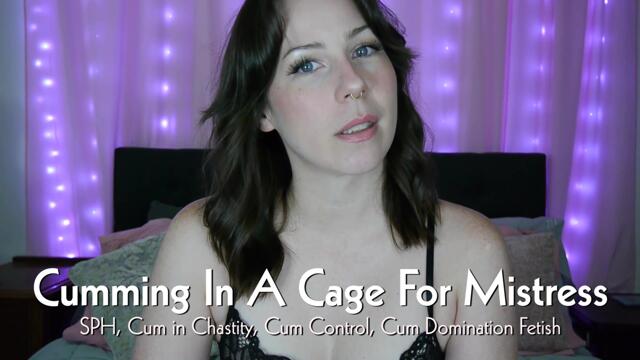 Cumming In A Cage For Mistress video from Mistress Macabre