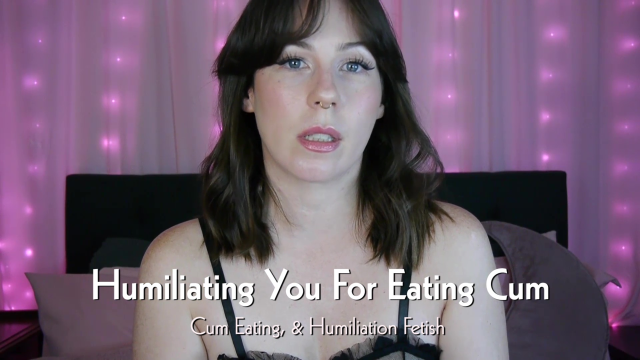 Humiliating You For Eating Cum video from Mistress Macabre