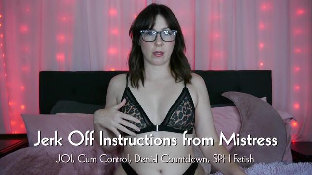 Jerk Off Instructions from Mistress video from Mistress Macabre