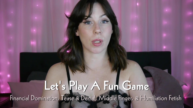 Lets Play A Fun Game video from Mistress Macabre