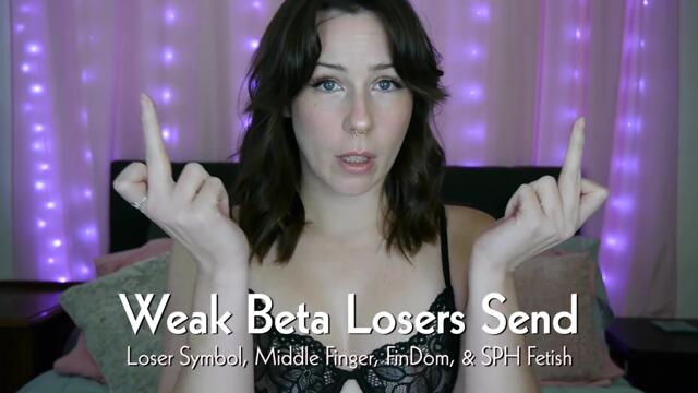 Weak Beta Losers Send video from Mistress Macabre