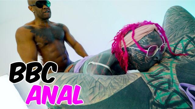 POV TRANS threesome - tattooed Mazhem & Josh video from Z-Filmz