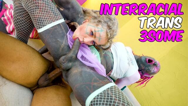 Trans Threesome with Tattooed Alt & Heavily Inked Bodies video from Z-Filmz