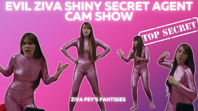 4K/ Evil Ziva Shiny Secret Agent Cam Show video from Zivafey