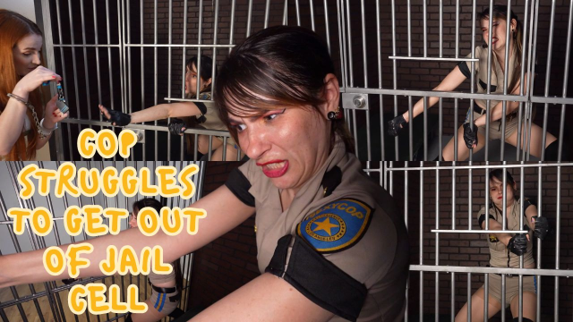 4K Officer Ziva Fey Struggles To Get Out Of The Jail Cell video from Zivafey