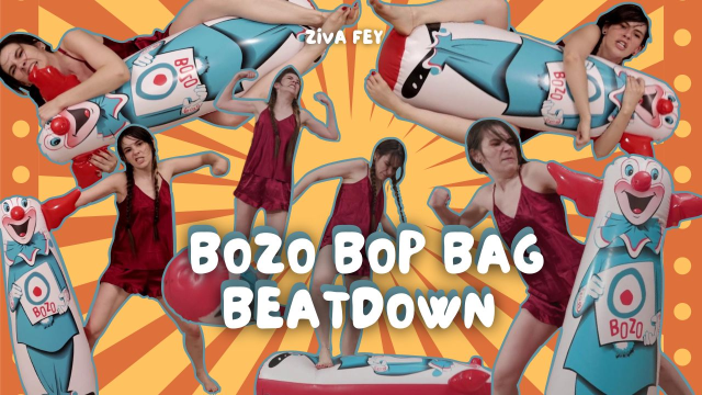 4K Ziva Fey - Bozo Bop Bag Beatdown video from Zivafey