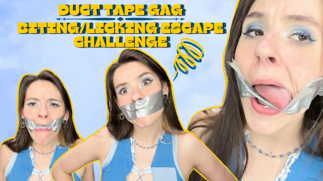 4K Ziva Fey - Duct Tape Gag Escape Challenge video from Zivafey