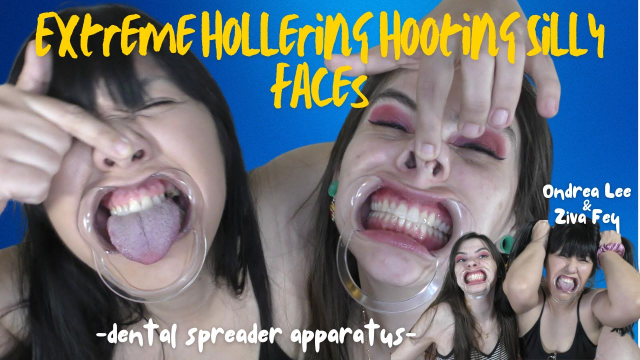 4K Ziva Fey - Extreme Hollering Hooting Silly Faces with Ondrea Lee video from Zivafey