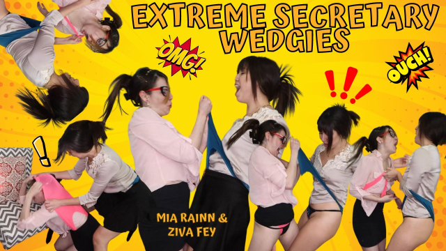 4K Ziva Fey - Extreme Secretary Wedgies With Mia Rainn video from Zivafey