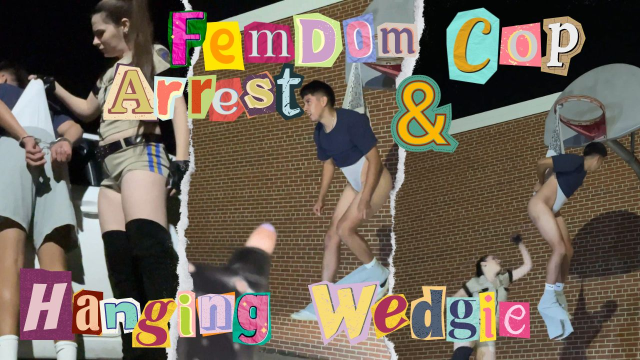 4K Ziva Fey - Femdom Cop Arrest And Hanging Wedgie video from Zivafey
