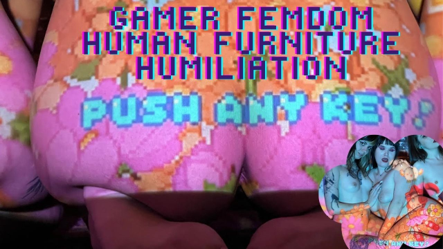 4K Ziva Fey - Gamer Femdom Human Furniture Humiliation video from Zivafey