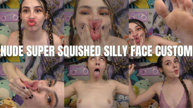 HD Ziva Fey - Nude Super Squished Silly Face Custom video from Zivafey
