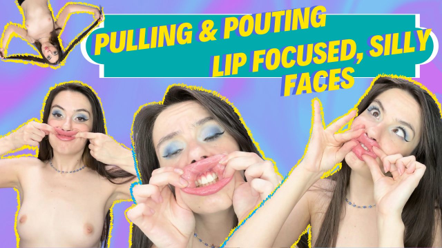 HD Ziva Fey - Pulling and Pouting- Lip Focused Silly Faces video from Zivafey