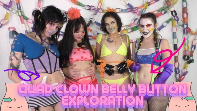 HD Ziva Fey - Quad Clown Belly Button Exploration video from Zivafey