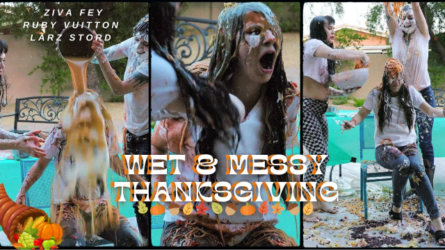 HD Ziva Fey - WAM Thanksgiving With Larzstord And Ruby Vuitton video from Zivafey