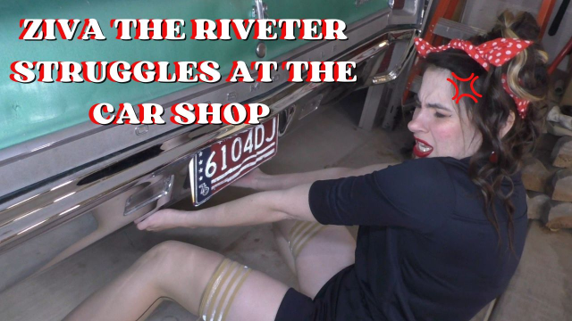 HD Ziva the Riveter Struggles at the Car Shop video from Zivafey